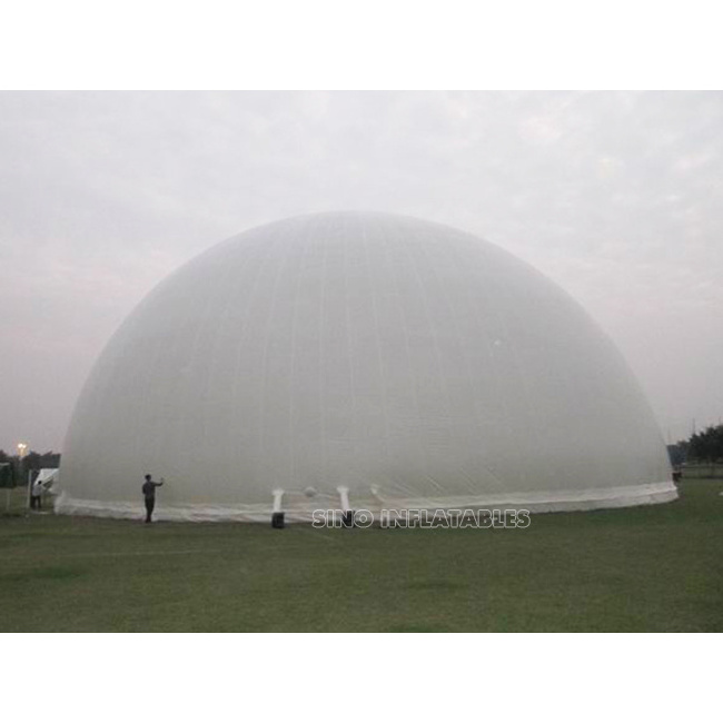 30m Dia. giant dome inflatable planetarium projection tent with water bags on the bottom from Sino inflatables factory