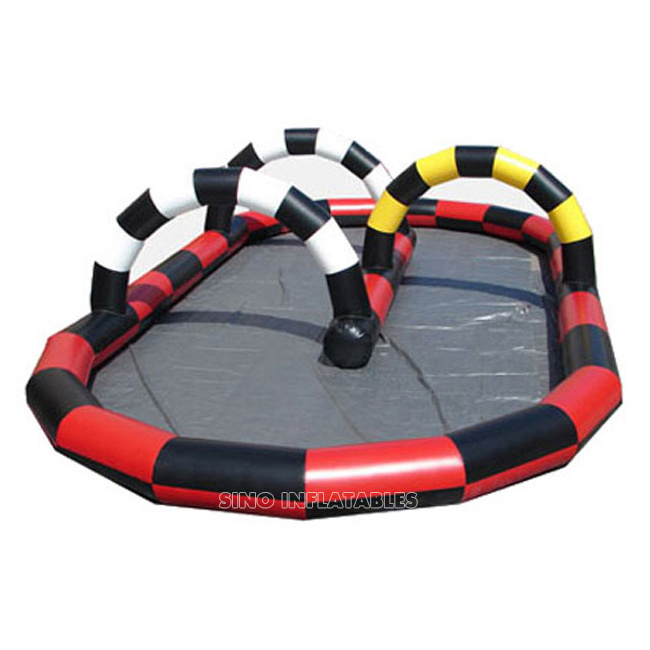 Outdoor karts N zorb balls inflatable toddler race track for sporting events from Sino inflatable factory