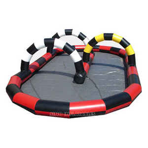 Outdoor karts N zorb balls inflatable toddler race track for sporting events from Sino inflatable factory