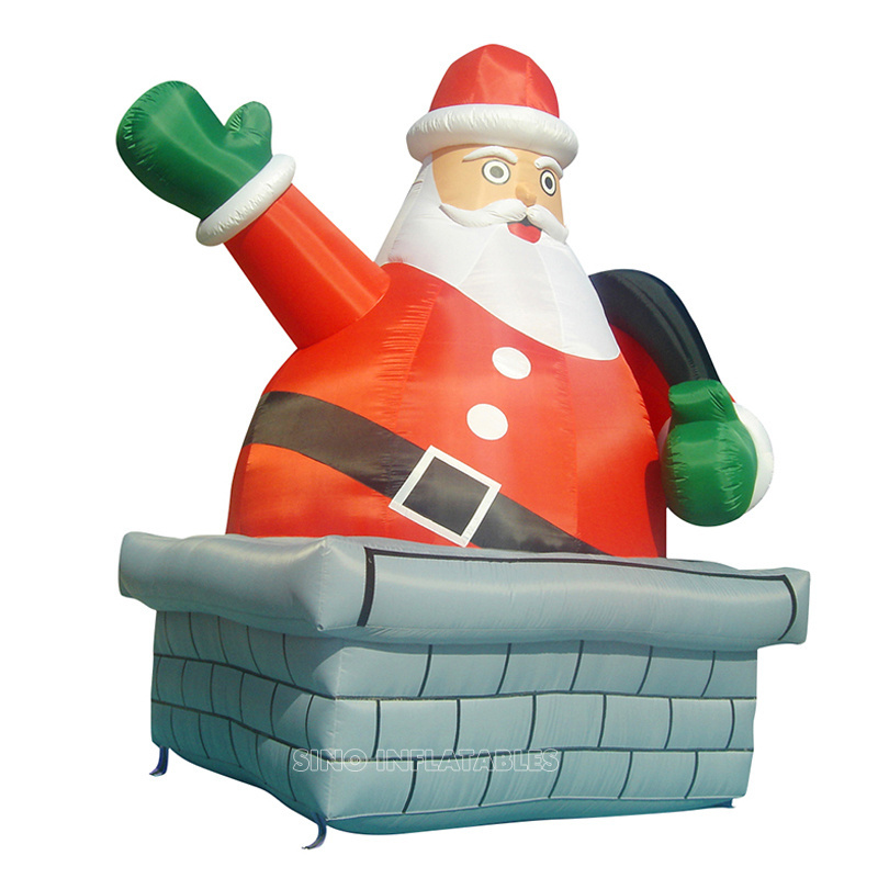 5 meters high giant advertising inflatable santa claus for Christmas festival outdoor decoration from Sino Inflatables factory