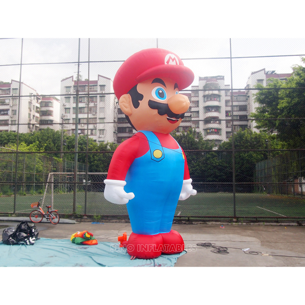 5 meters high advertising big inflatable super mario for promotion from Guangzhou inflatable factory