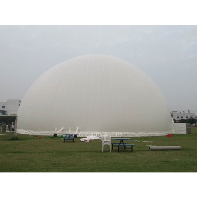 30m Dia. giant dome inflatable planetarium projection tent with water bags on the bottom from Sino inflatables factory