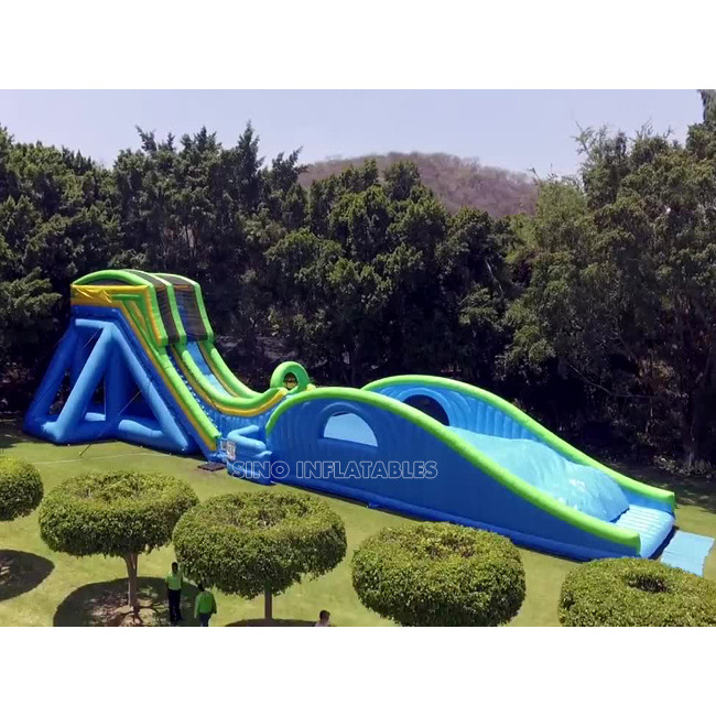 12 meters high giant inflatable dropkick water slide for adults made of heavy duty material from Sino Inflatables factory