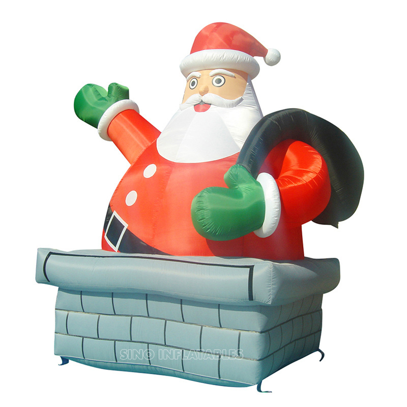 5 meters high giant advertising inflatable santa claus for Christmas festival outdoor decoration from Sino Inflatables factory