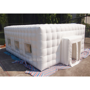 10x8m white inflatable cubic tent with remove windows and doors for temporary warehouse or advertising from Sino inflatables