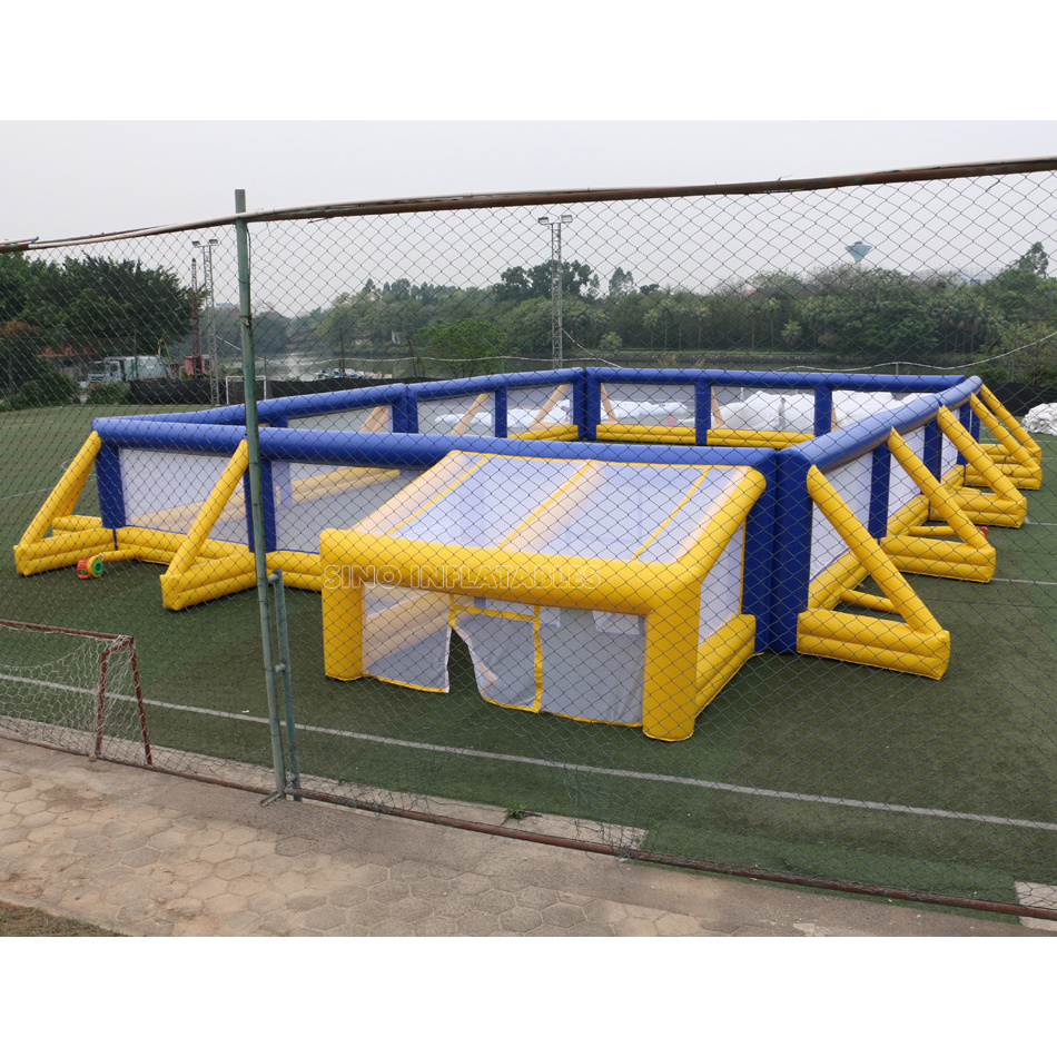 Outdoor 30x20m giant inflatable paintball field used for paintball arena from China inflatable bunker manufacturer