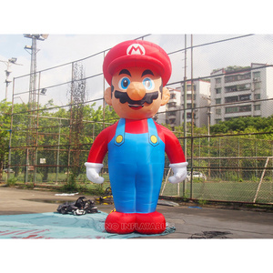 5 meters high advertising big inflatable super mario for promotion from Guangzhou inflatable factory