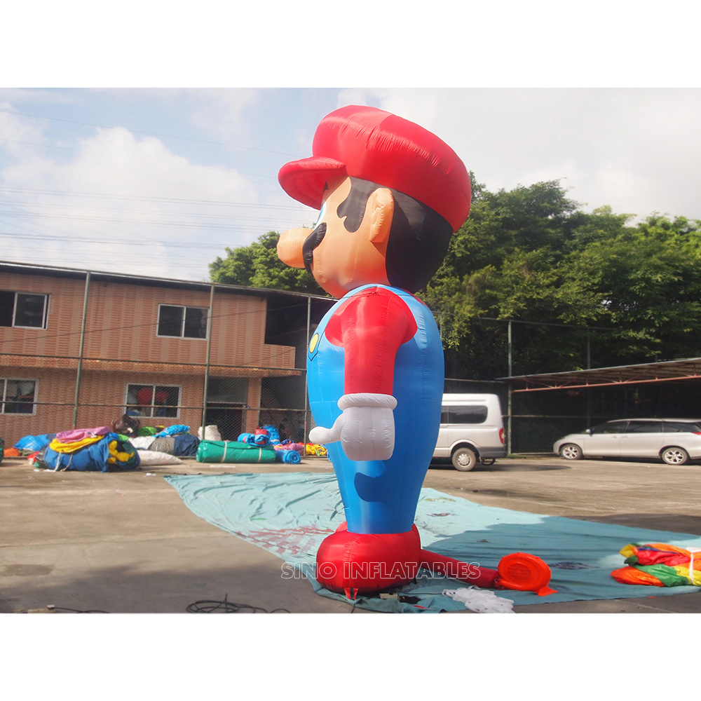 5 meters high advertising big inflatable super mario for promotion from Guangzhou inflatable factory