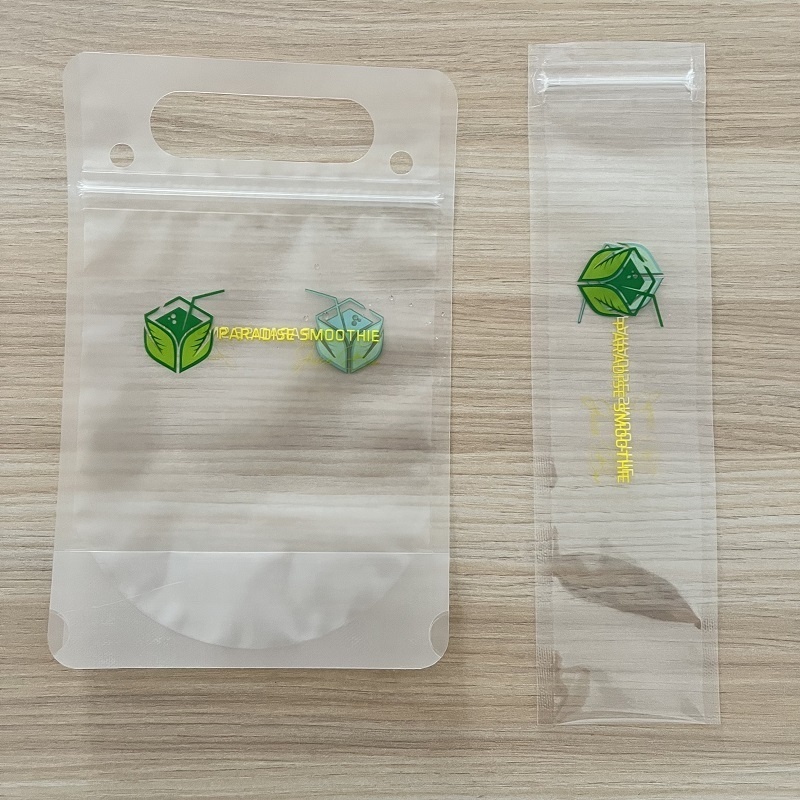 120ml 6x22cm food grade plastic clear empty zipper bag freeze ice cream juice popsicle packaging