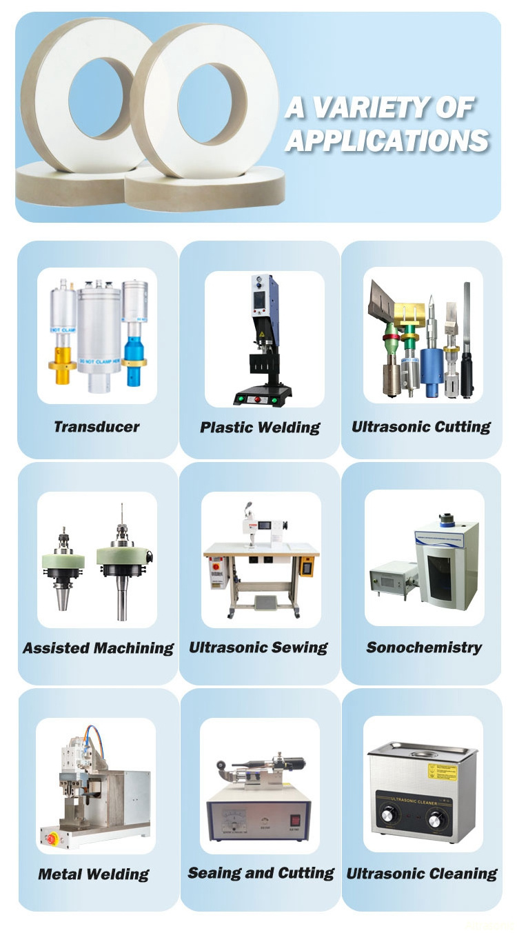 Ultrasonic Cleaning Oscillator Ceramic Elements Small Size 10X5X2Mm Ring Piezoelectric Piezo Transducer Ceramic