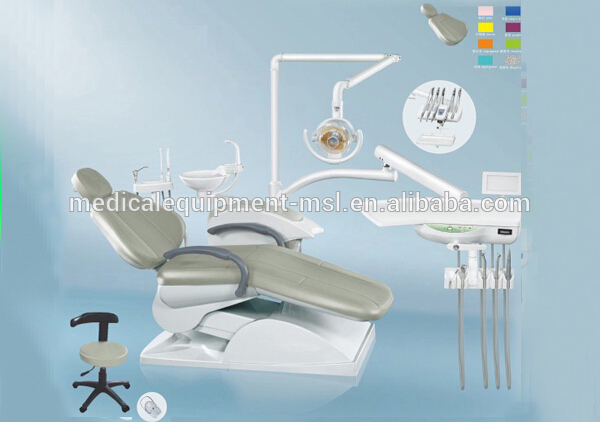 Premium Safety multifunctional dental chair with air compressor scaler, dental unit chair spare parts for dental clinic