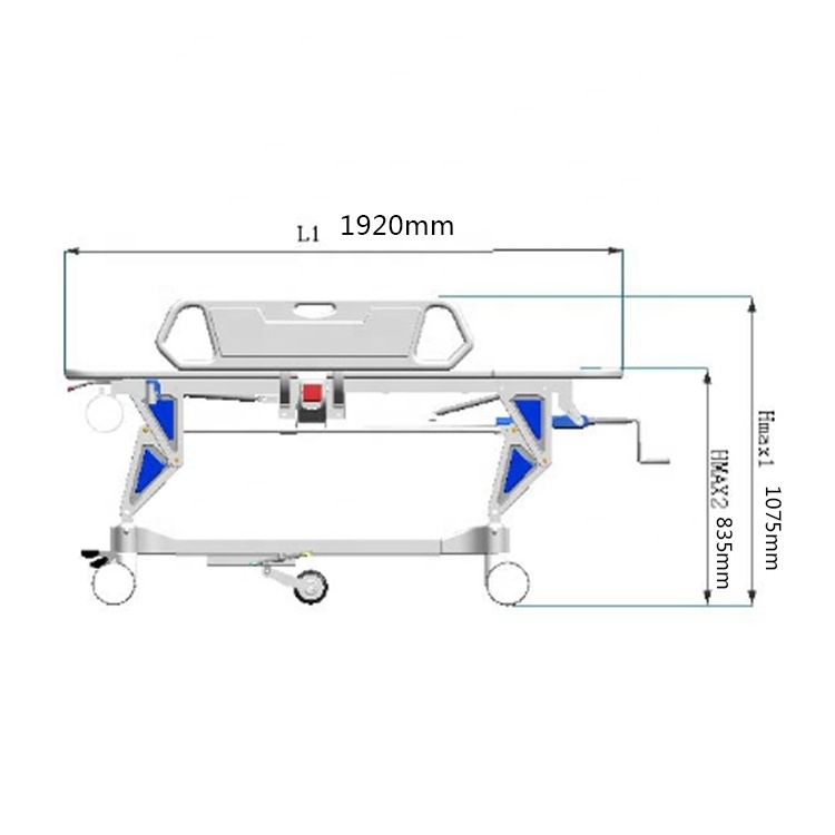 MSLHW04 Best Price Emergency Injured Patient Transfer Stretcher / Trolley Emergency Stretcher