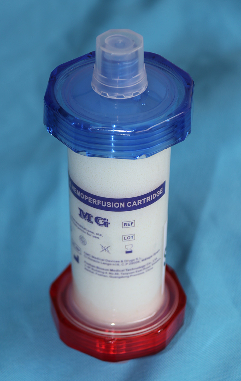 Disposable Hemoperfusion Cartridge, hemoditoxifier, medical consumables for sale (MSLGL08)