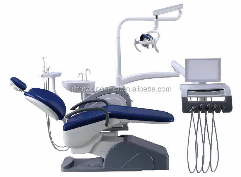 Premium Safety multifunctional dental chair with air compressor scaler, dental unit chair spare parts for dental clinic