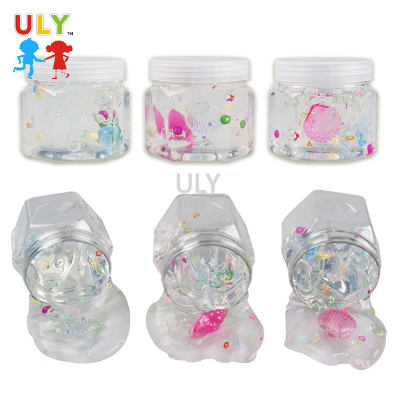 New Arrival Crystal Slime Clay DIY Clear Crystal Mud Glue Slime Toy Non Toxic Kids Clay Decompression Toy For Girls Boys