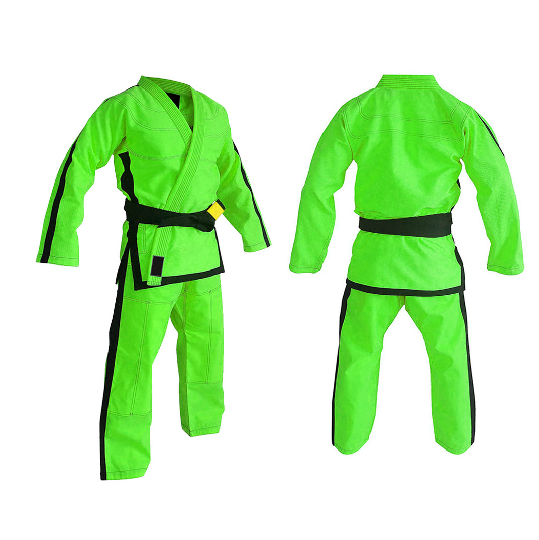 Grey color customized karate uniform for adults lightweight martial arts custom made cheap price durable karate uniform