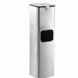 Stainless Steel Wipe Dispenser with Trash Can