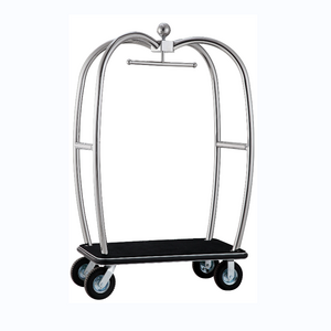 Luxury Hotel Lobby Luggage Cart Luggage Trolley Bellboy Trolley Birdcage