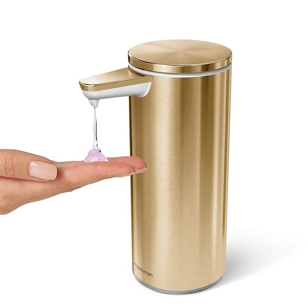 2024 China Suppliers Brass Hotel Touchless Automatic Free Hand Sanitizer Spray Liquid Foam Soap Dispenser with Tank for Hospital