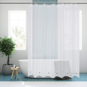 2023 Amazon Best Seller Antibacterial 2.4 to 8 Gauge Clear Eco friendly PEVA Heavy Duty Vinyl Shower Curtain Liner