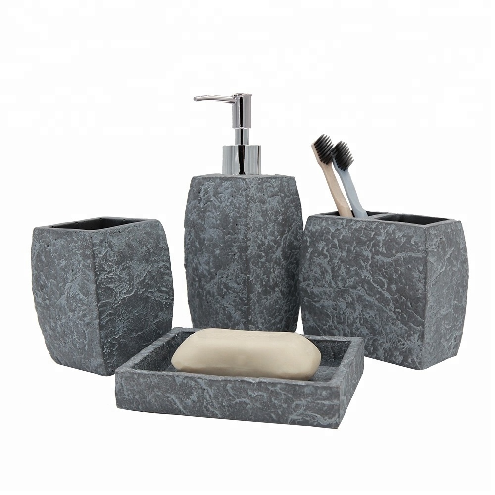 2023 Best Seller China Suppliers New Products Super Strong Fashionable Decent Popular Cement Concrete Bathroom Accessory Set