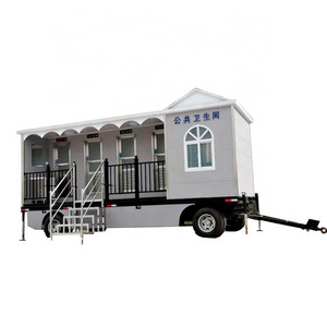 MT09  Luxury Toilet Trailer Mobile Toilets Cabin with Shower