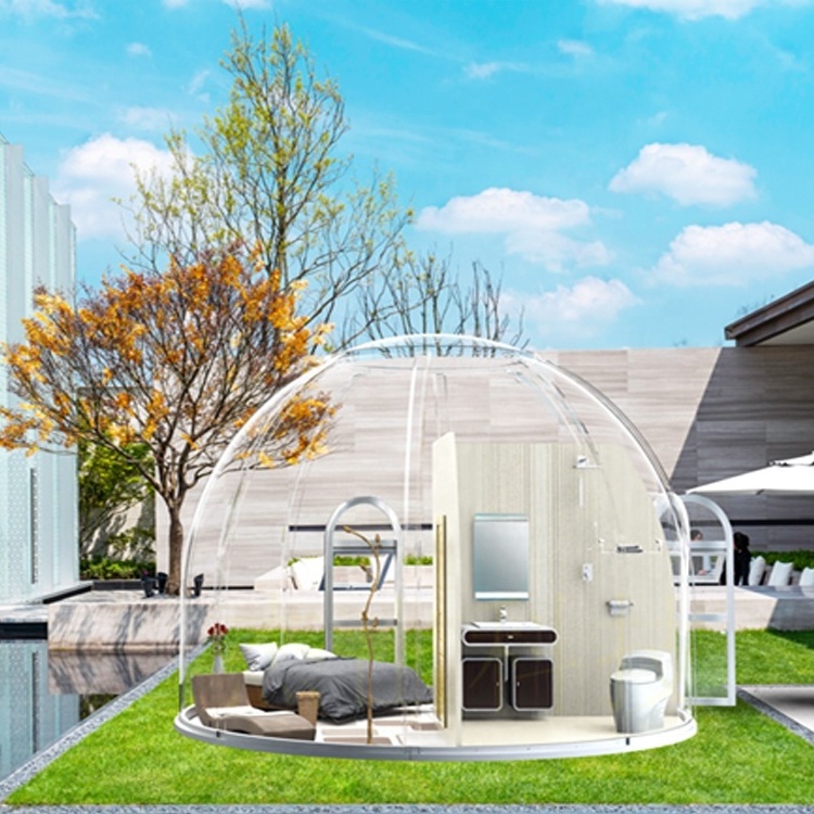 SH04 5m Diameter Outdoor Clear Plastic Bubble House Dome Tent transparent igloo tent prefab dome house