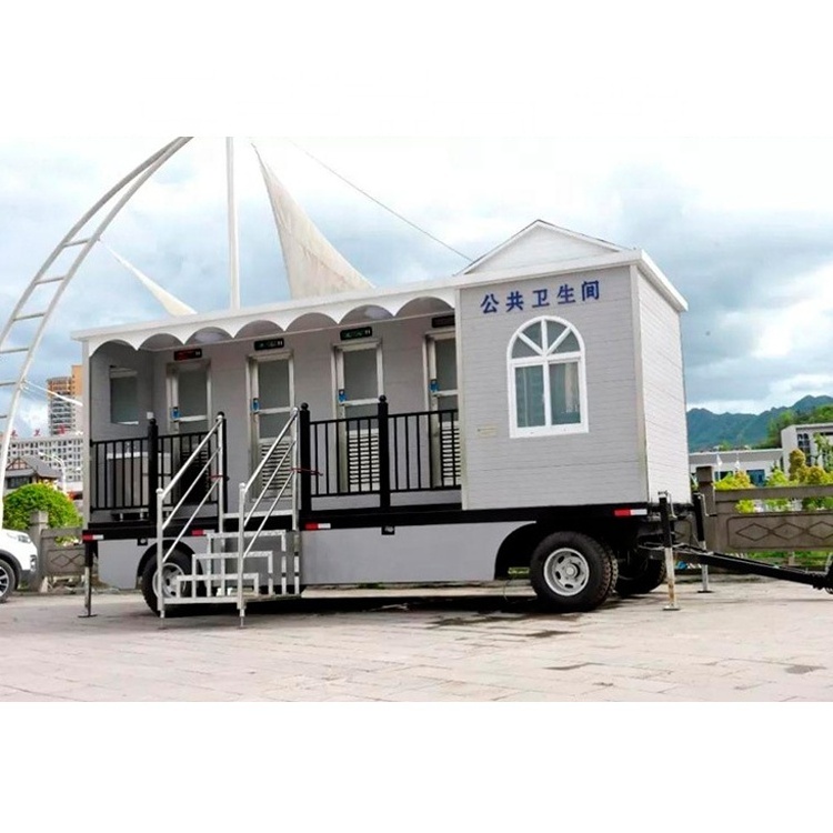 MT09  Luxury Toilet Trailer Mobile Toilets Cabin with Shower