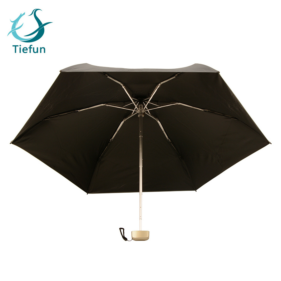 Mini Umbrellas New Design Fashion 5 Fold Smallest Umbrella Folding Capsule Umbrella