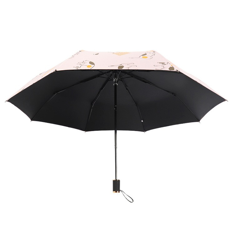 Wholesale China Promotional Pink Mini Foldable Umbrellas Windproof 3 Fold Uv Sun Protection Umbrella