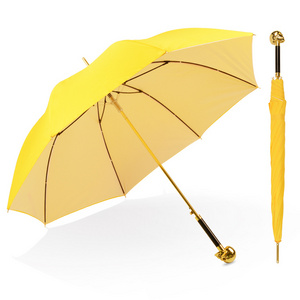 Business Luxury Straight Umbrella Customized Prints Special Skeleton Head Handle Umbrella