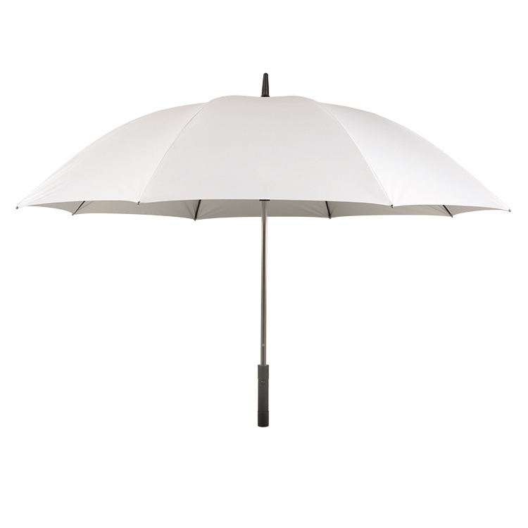 Custom Logo  Built-in Fan  Rain Straight Umbrellas USB Charging Sunshade Cooling Golf Umbrella