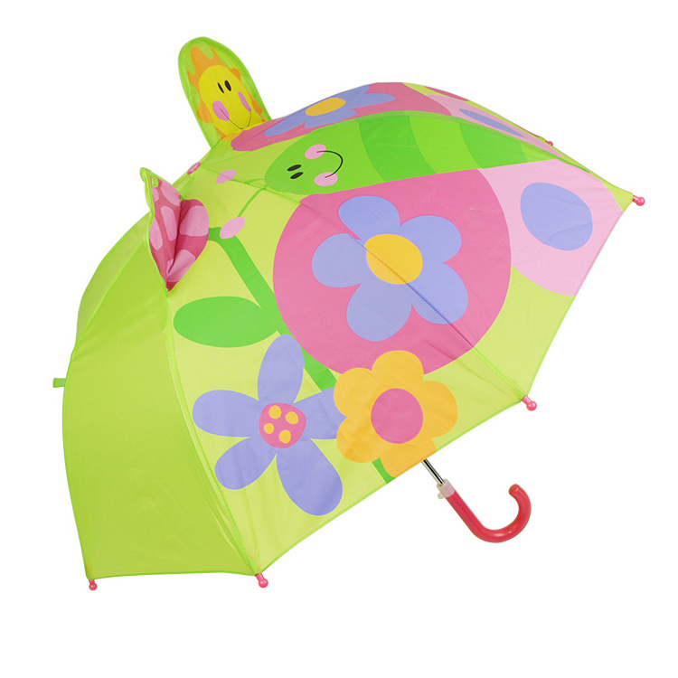 High Quality Luxury Digital Printing Umbrella With Ears 3D Cartoon Rain Umbrella For Kid