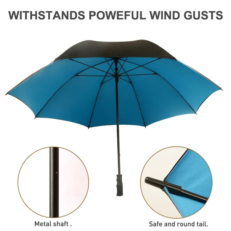 Supplier Wholesale Promotional Custom Logo Umbrella Luxury Windproof Eco Friendly Automatic Golf Umbrellas With Custom Logo