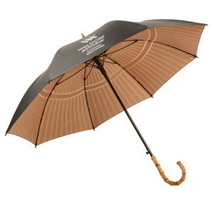 High Quality Ancient Bamboo Handles Sun Protection Uv Business Straight Umbrellas Paraplui  Incassable