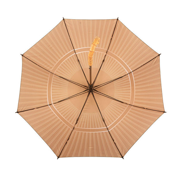 High Quality Ancient Bamboo Handles Sun Protection Uv Business Straight Umbrellas Paraplui  Incassable