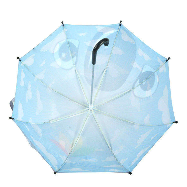 Animal 3 D Design Cartoon Printing Children Umbrella With 3 D Ears Cute Kids Umbrella