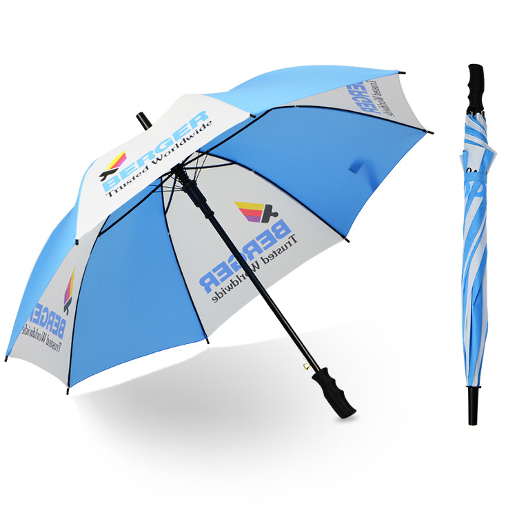 High Quality Windproof  Promotional Big Size Golf  Umbrellas Long Shaft Business Gifts Golf Umbrella