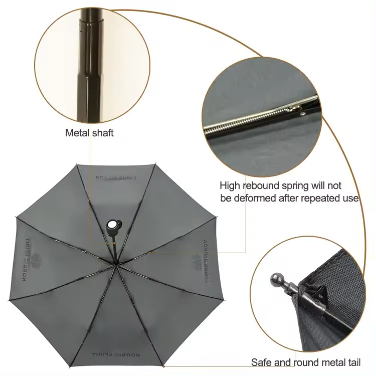 Factory Price Best Selling Travel Portable Automatic 3-Fold Umbrella