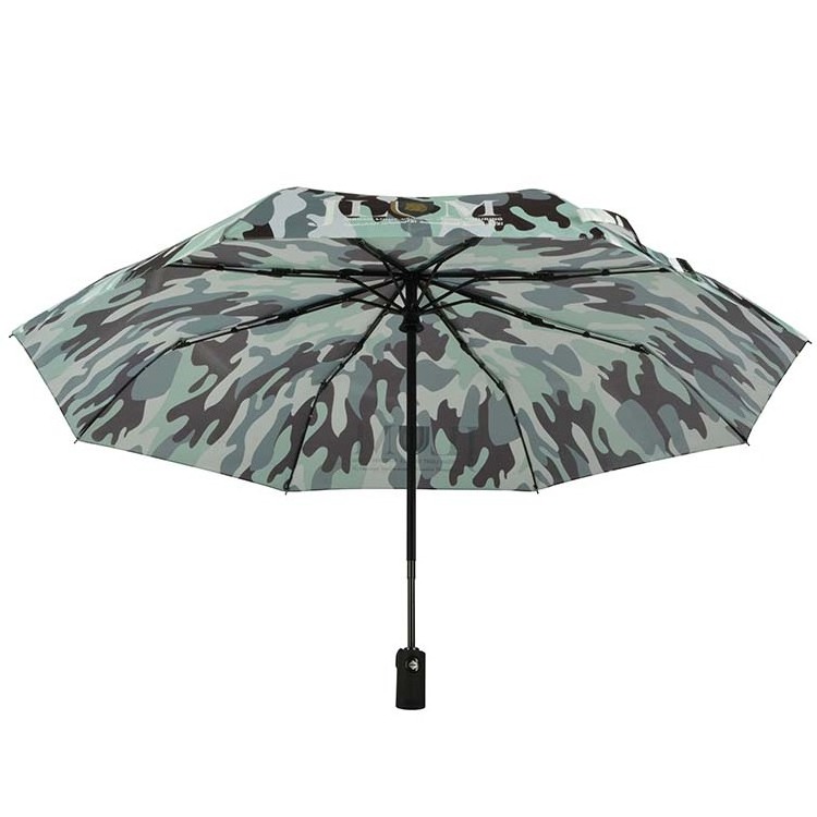 Fashion Full Camouflage Printing Fold Umbrella 21 Inch Custom Travel Automatic Folding Umbrella