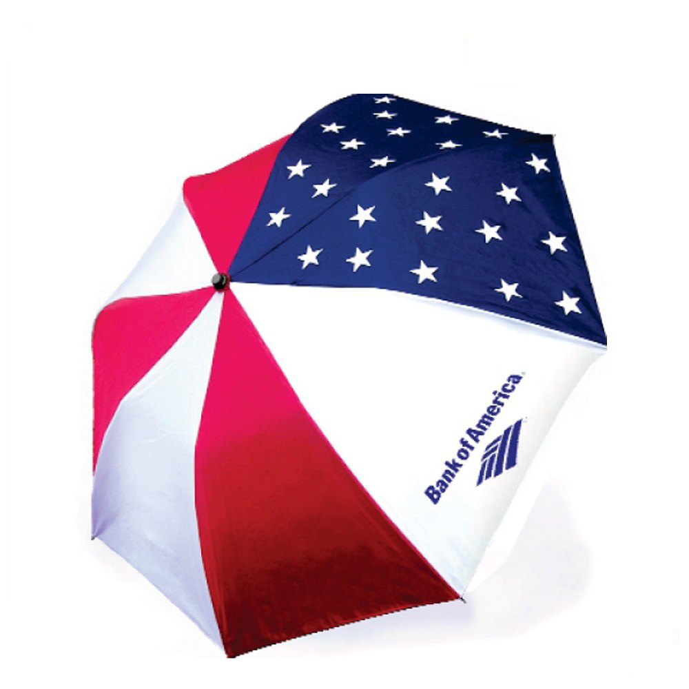 heat transfer printing automic flag umbrella American flag umbrella