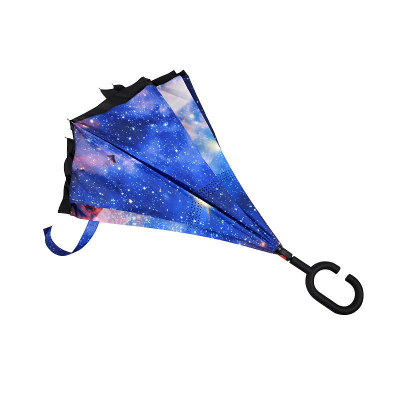 New Design Hands Free Inverted Reserve Waterproof Standing Umbrella