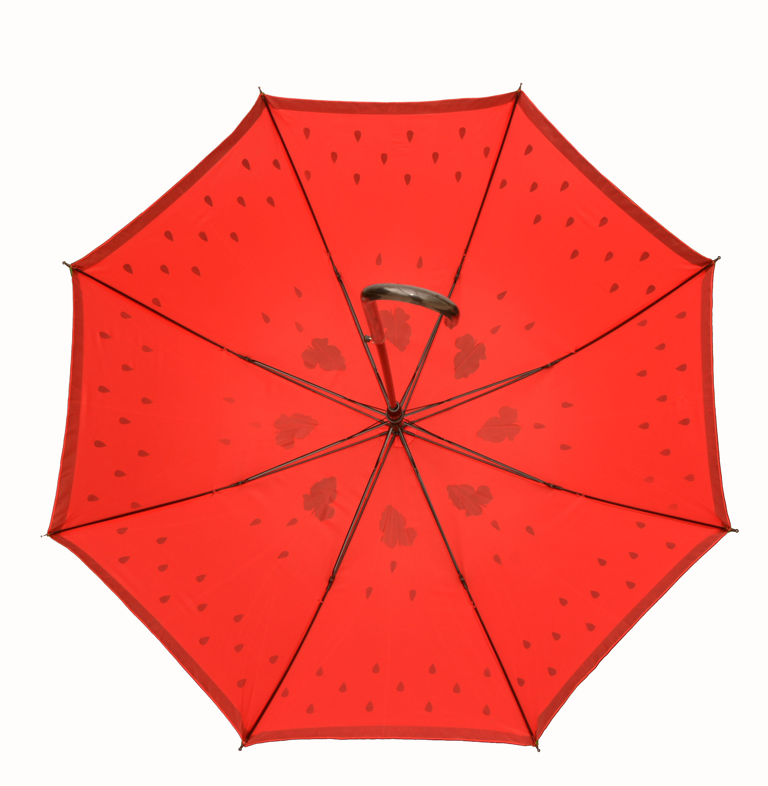 Watermelon Strawberry Pattern Printing Straight Umbrella With PU Handle