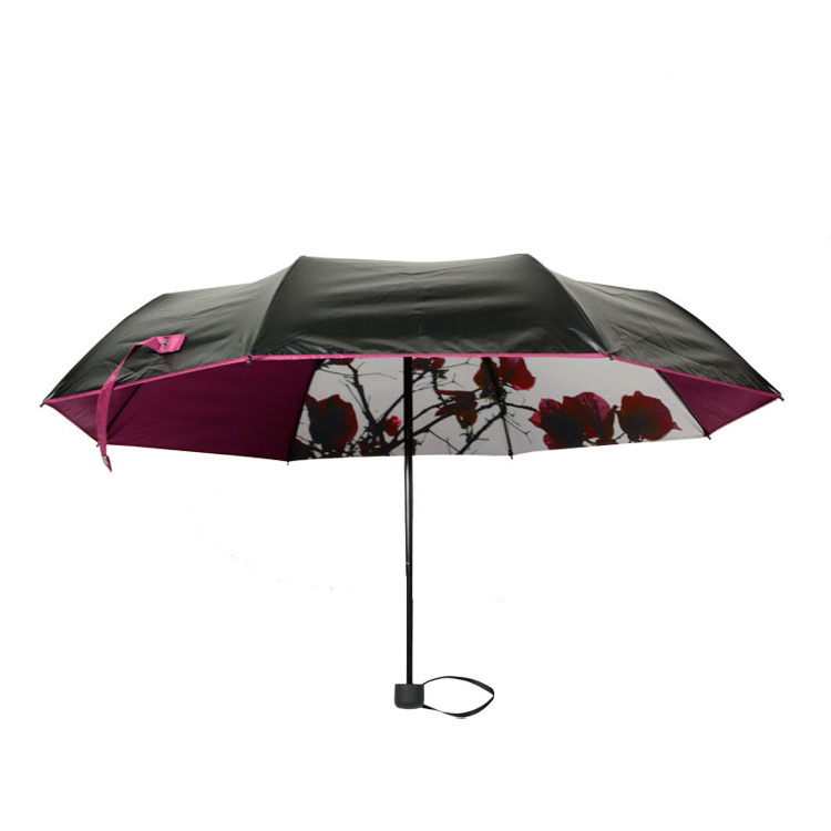 Special 21 Inch 3 Fold Japanese Rain Parasol Folding Umbrella For Cherry Blossoms