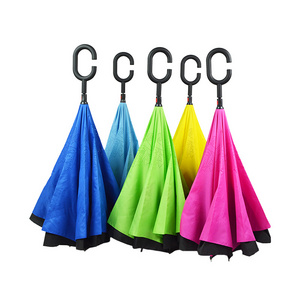 Double Layer New Design Upside Down Inverted Umbrella