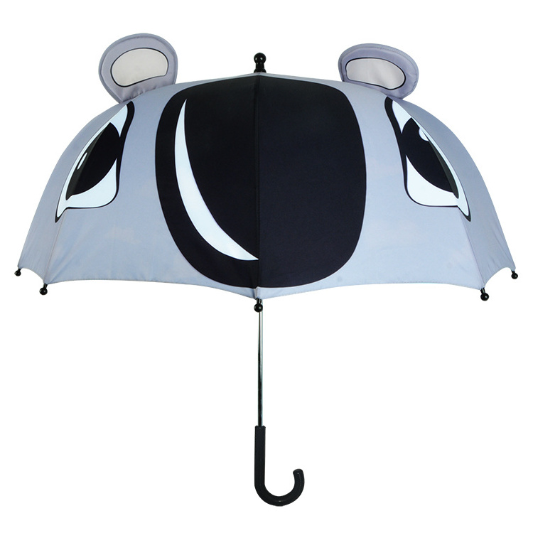 High Quality Digital Printing Koala 3D Cartoon Double Layer Rain Umbrella For Kid