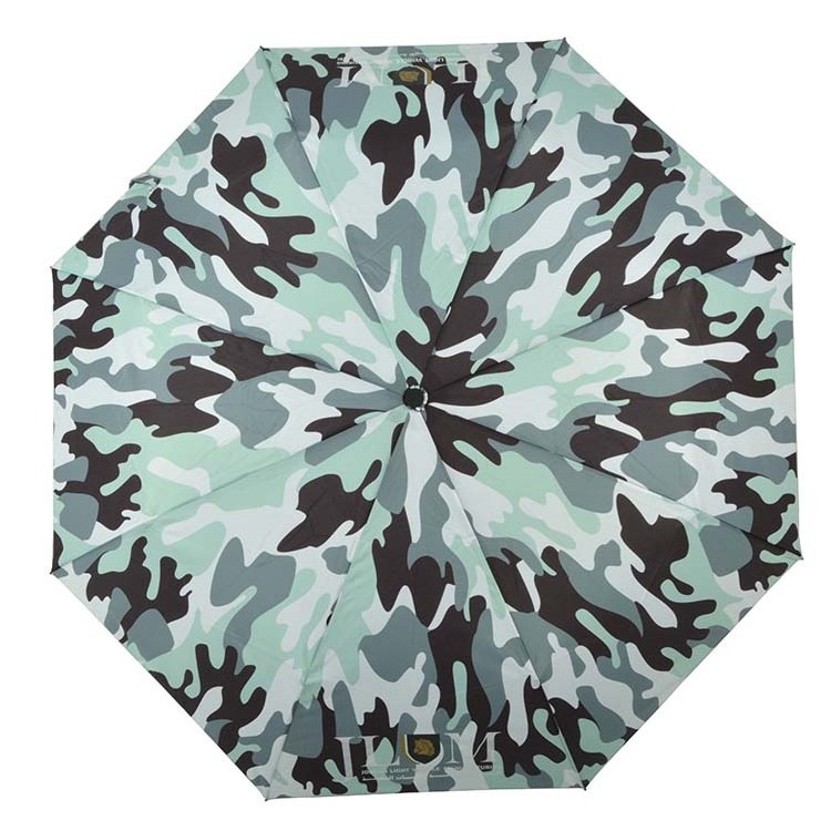 Fashion Full Camouflage Printing Fold Umbrella 21 Inch Custom Travel Automatic Folding Umbrella