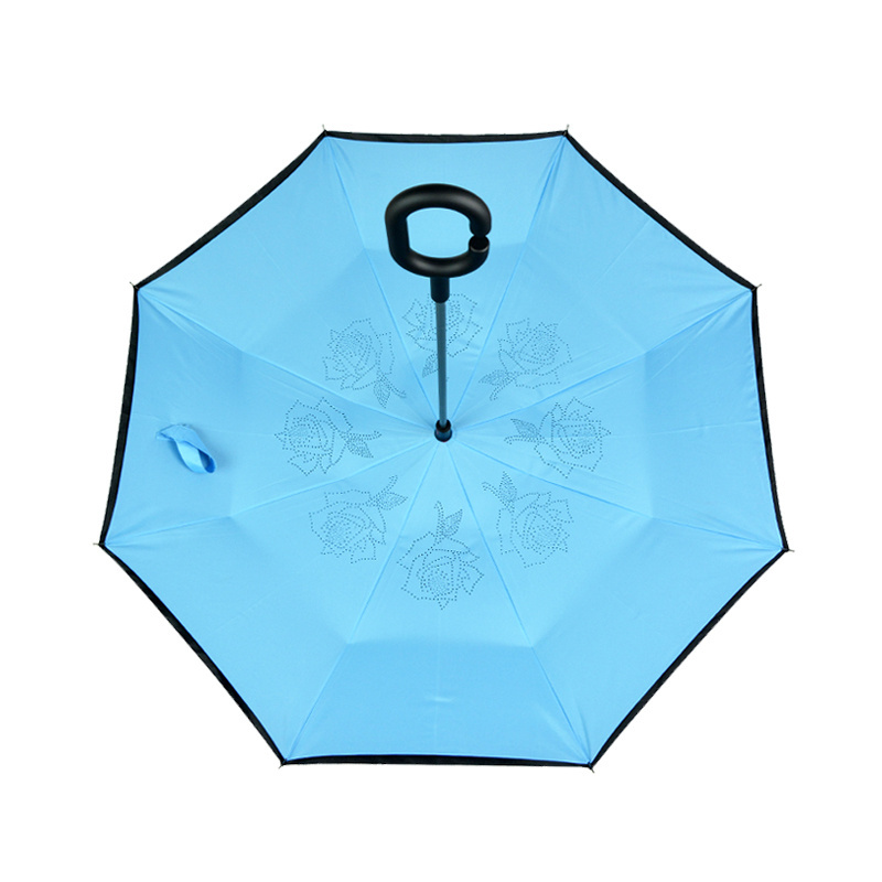 Double Layer New Design Upside Down Inverted Umbrella