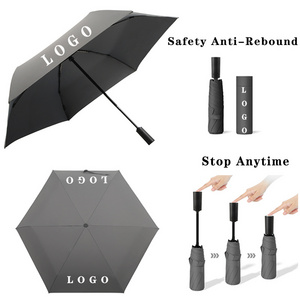 China Umbrella Professional Manufacturer New Design Travel Wind Proof Windproof Waterproof Safety 3 Folding Umbrellas For Girls