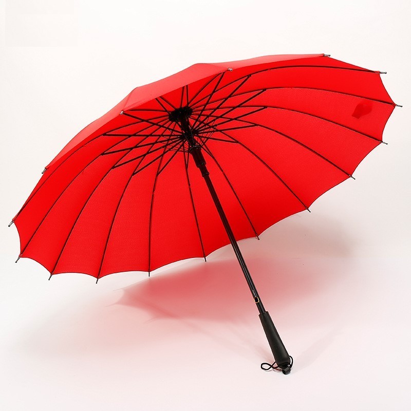 Fiberglass frame 23 inch Automatic Open,and Close Classical Chinese Paint Printing Straight Umbrellas/